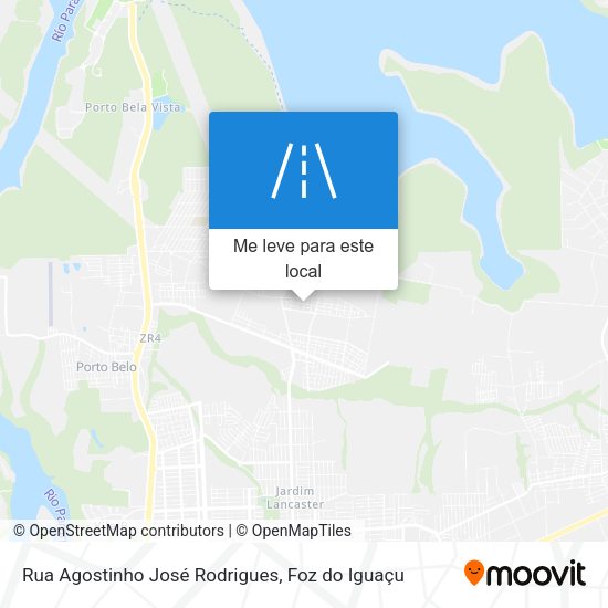 Rua Agostinho José Rodrigues mapa
