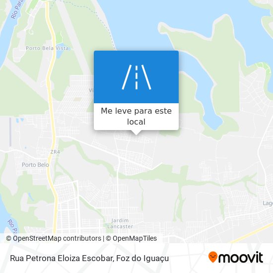 Rua Petrona Eloiza Escobar mapa