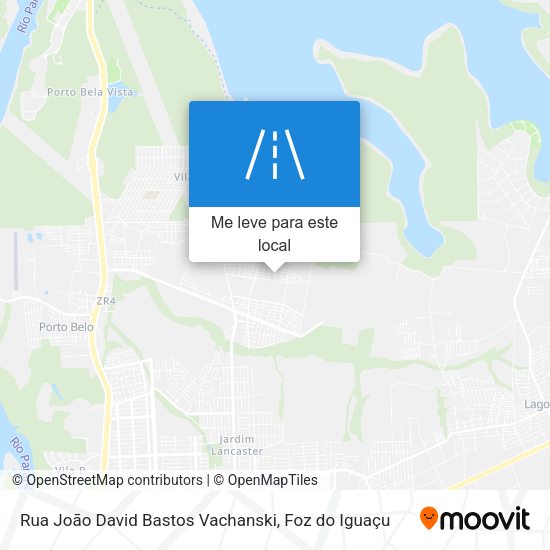 Rua João David Bastos Vachanski mapa
