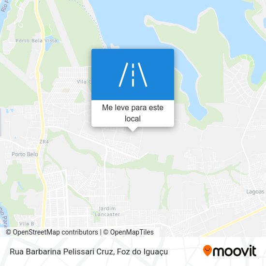Rua Barbarina Pelissari Cruz mapa