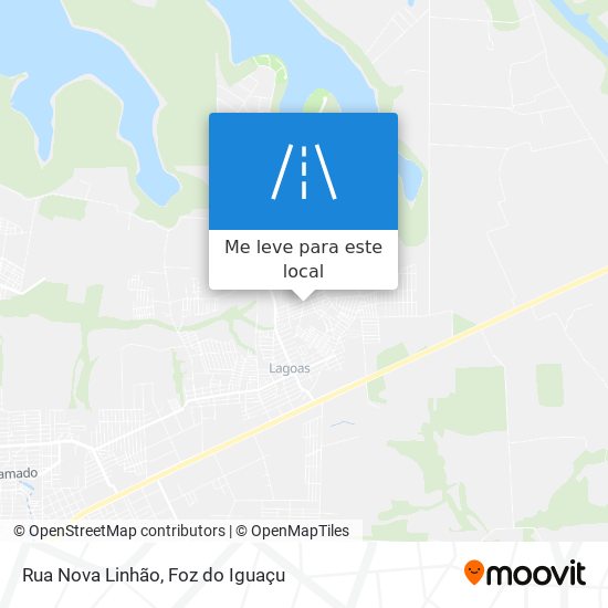 Rua Nova Linhão mapa