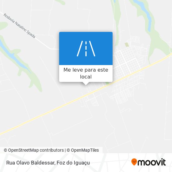 Rua Olavo Baldessar mapa