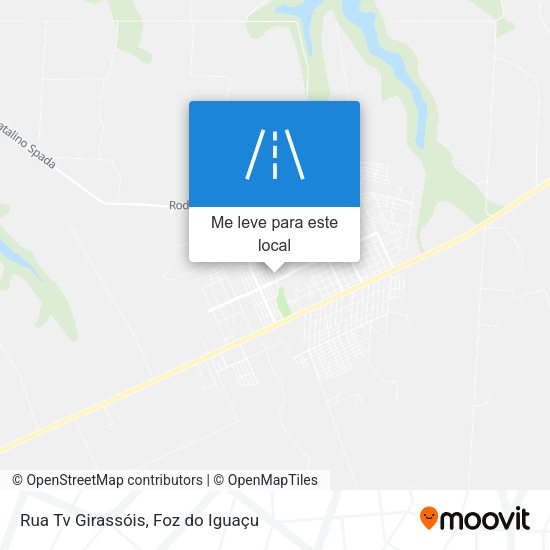 Rua Tv Girassóis mapa