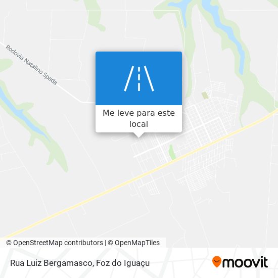 Rua Luiz Bergamasco mapa