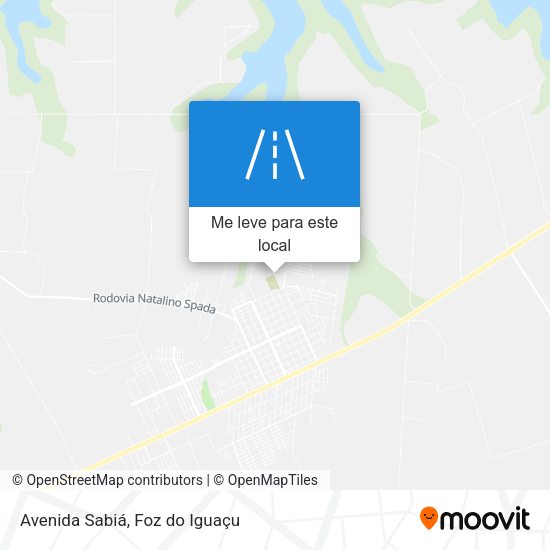 Avenida Sabiá mapa