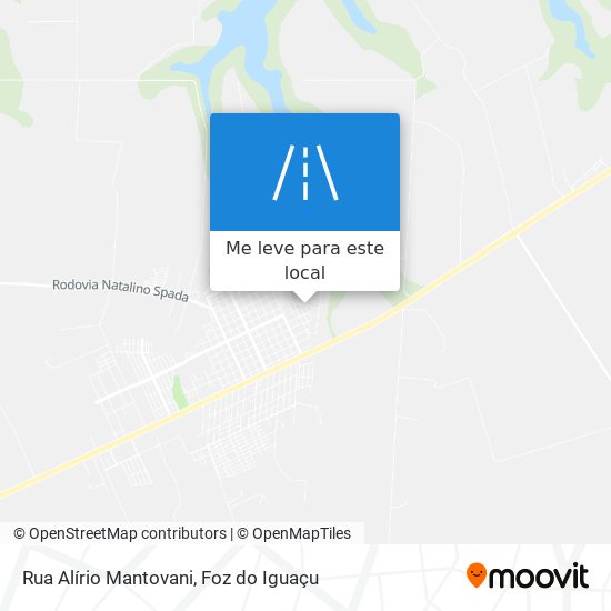 Rua Alírio Mantovani mapa