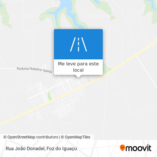 Rua João Donadel mapa