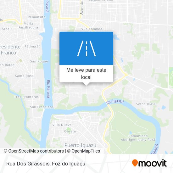 Rua Dos Girassóis mapa