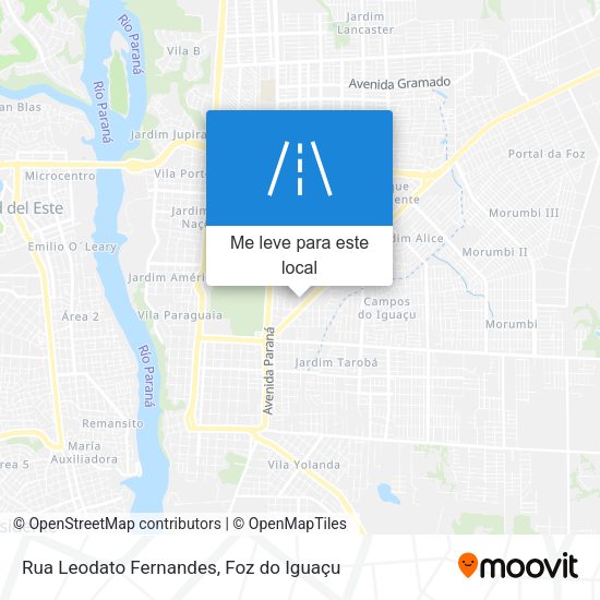 Rua Leodato Fernandes mapa