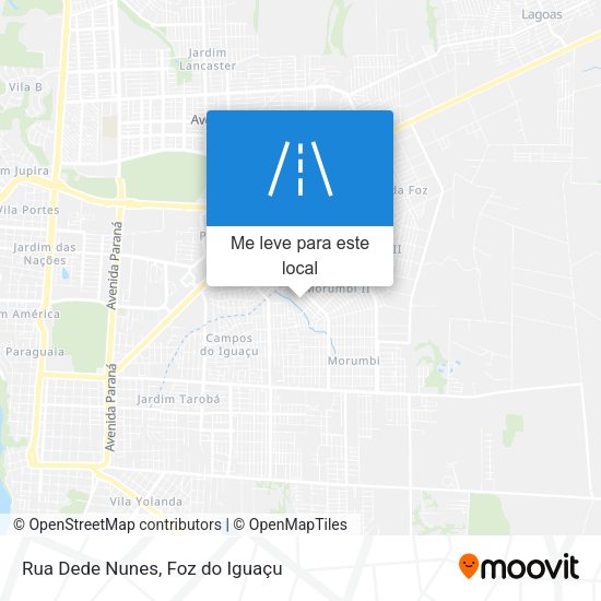 Rua Dede Nunes mapa