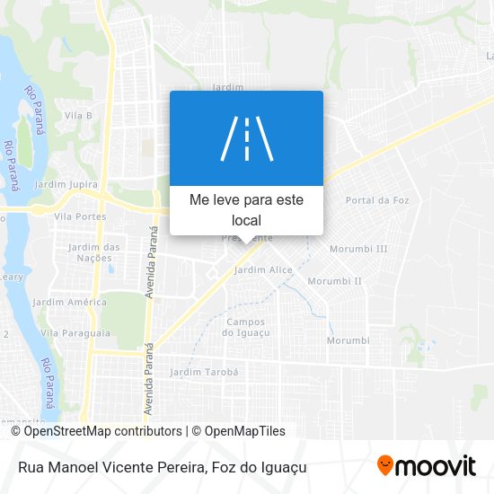 Rua Manoel Vicente Pereira mapa