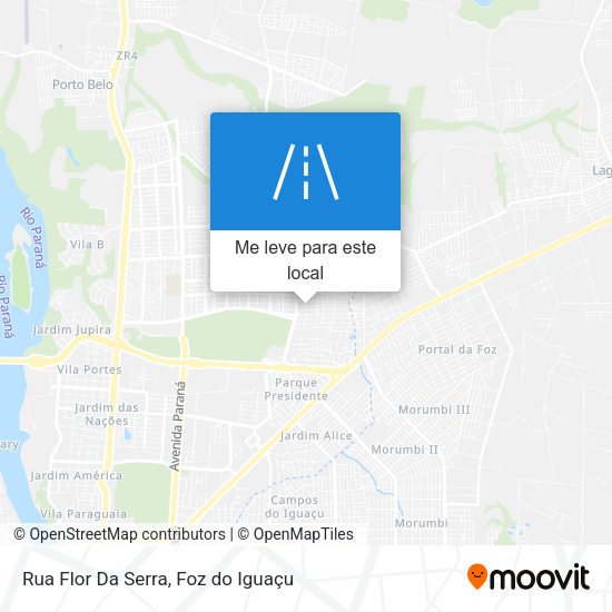 Rua Flor Da Serra mapa