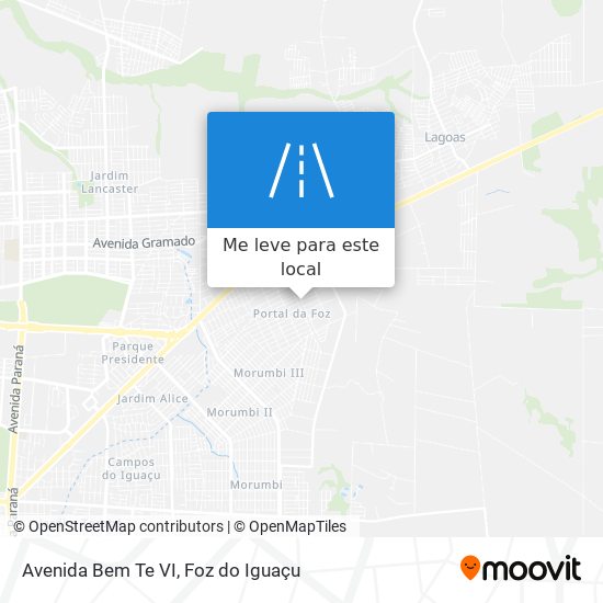 Avenida Bem Te VI mapa