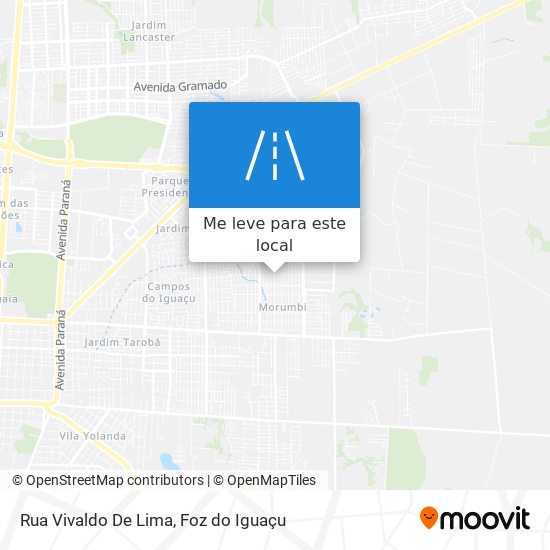 Rua Vivaldo De Lima mapa