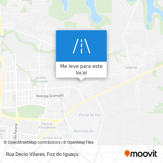 Rua Decio Vilares mapa