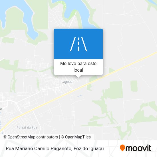 Rua Mariano Camilo Paganoto mapa