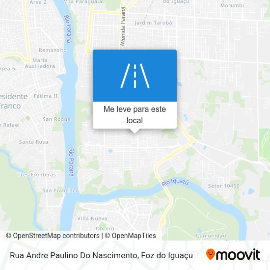 Rua Andre Paulino Do Nascimento mapa