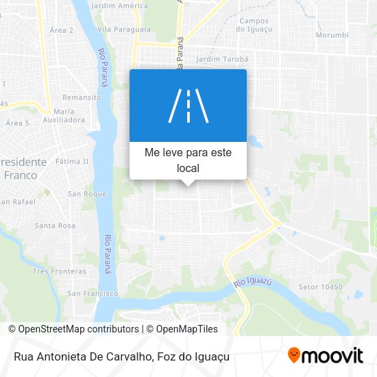 Rua Antonieta De Carvalho mapa