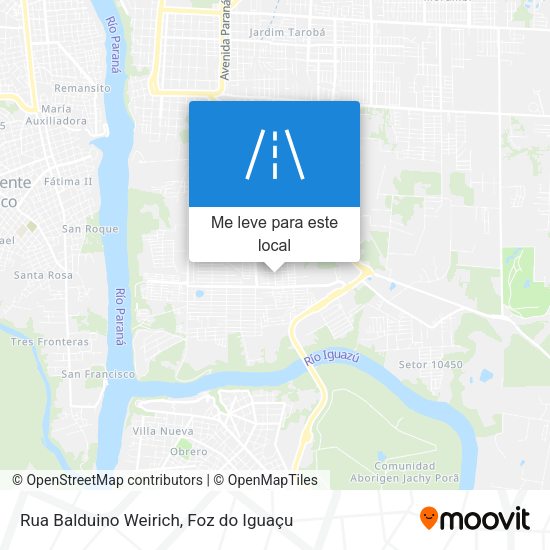 Rua Balduino Weirich mapa