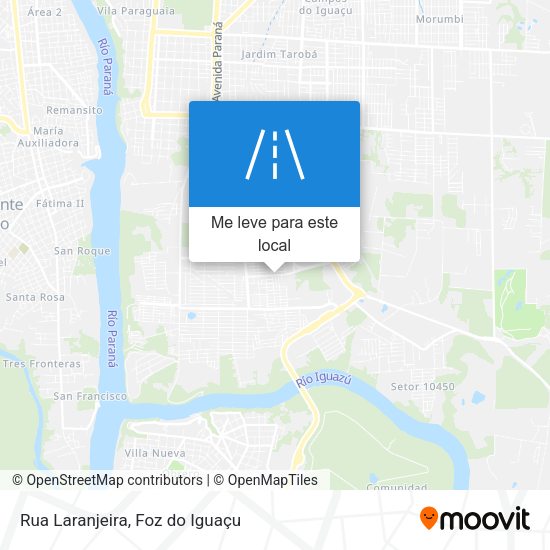 Rua Laranjeira mapa
