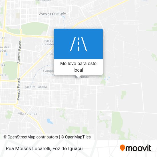 Rua Moises Lucarelli mapa
