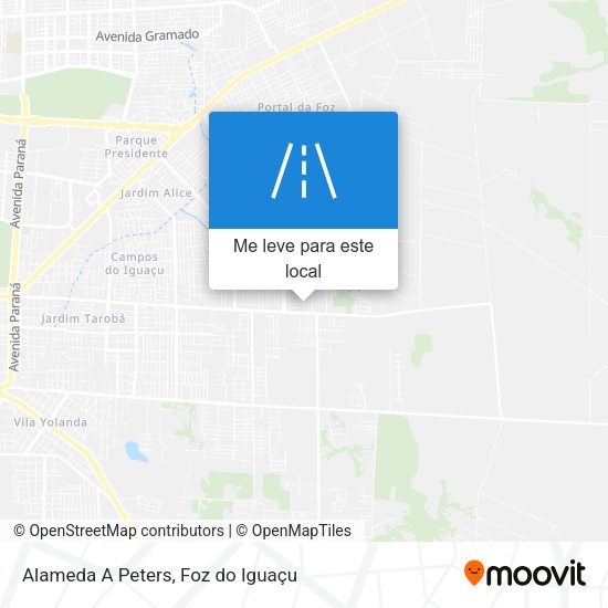 Alameda A Peters mapa