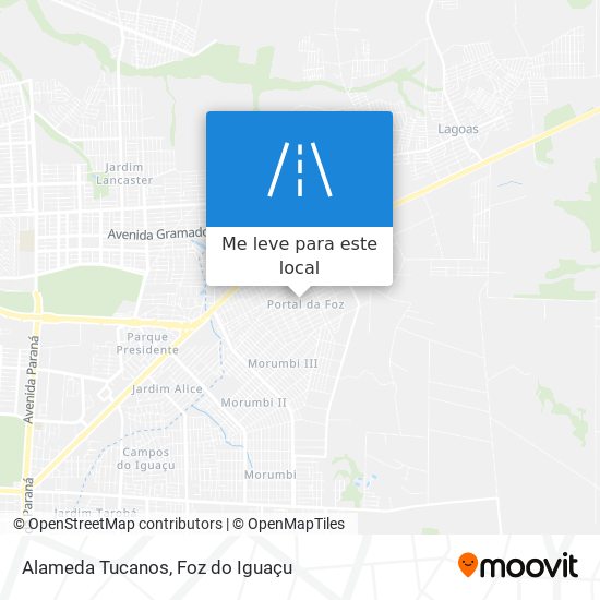 Alameda Tucanos mapa