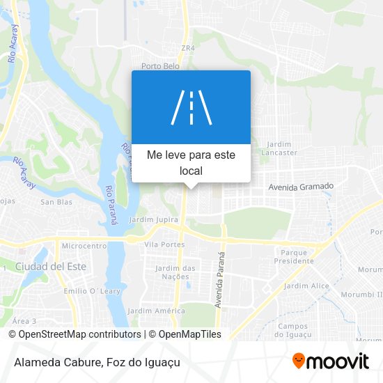 Alameda Cabure mapa