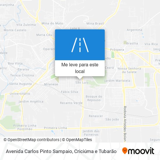 Avenida Carlos Pinto Sampaio mapa