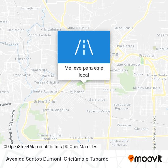 Avenida Santos Dumont mapa