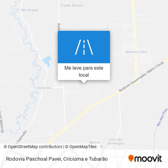 Rodovia Paschoal Pavei mapa