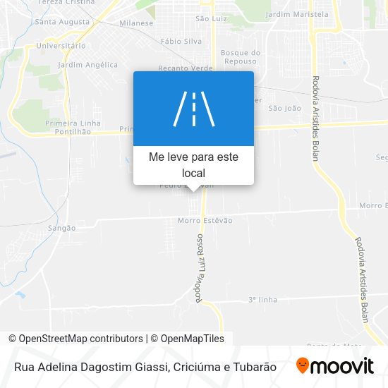 Rua Adelina Dagostim Giassi mapa