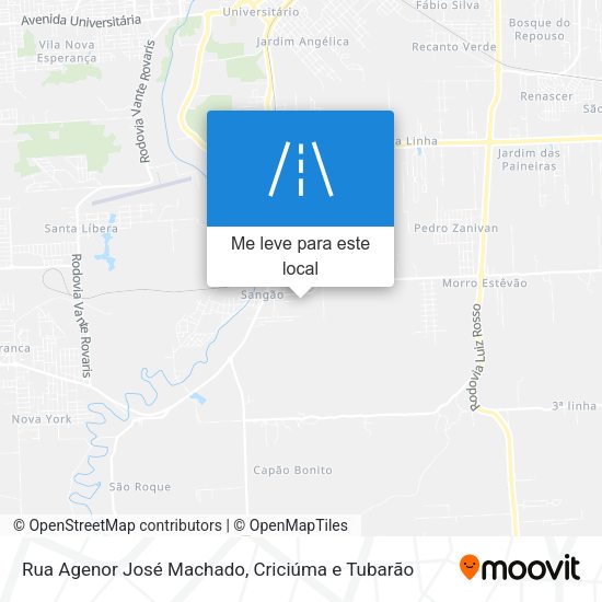 Rua Agenor José Machado mapa