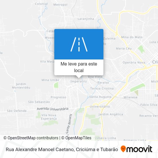 Rua Alexandre Manoel Caetano mapa