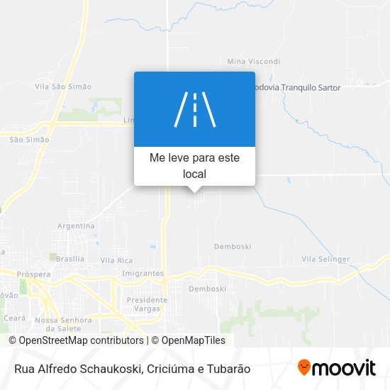 Rua Alfredo Schaukoski mapa