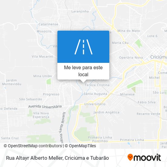 Rua Altayr Alberto Meller mapa