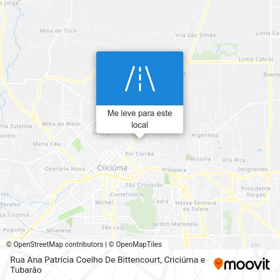 Rua Ana Patrícia Coelho De Bittencourt mapa