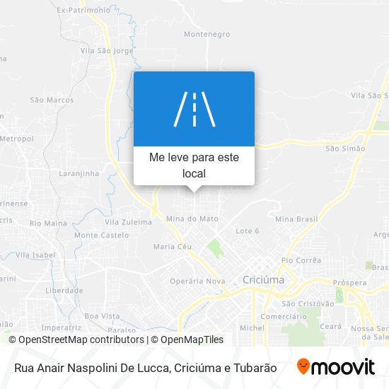 Rua Anair Naspolini De Lucca mapa