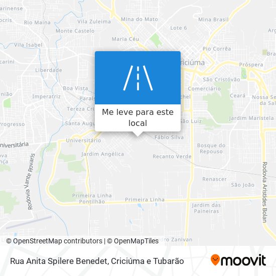Rua Anita Spilere Benedet mapa