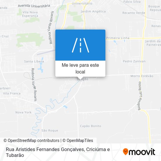 Rua Aristides Fernandes Gonçalves mapa