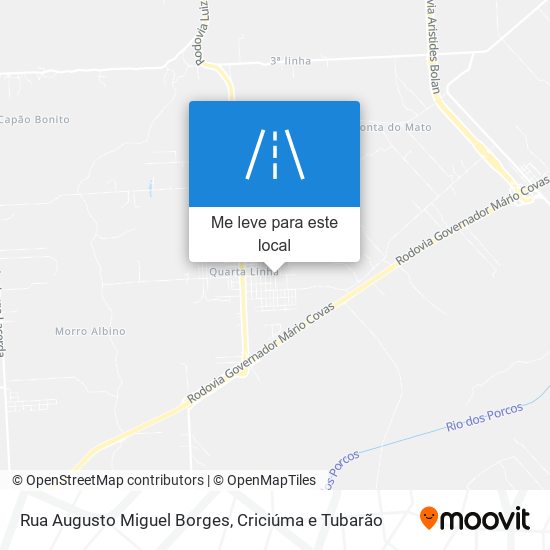 Rua Augusto Miguel Borges mapa