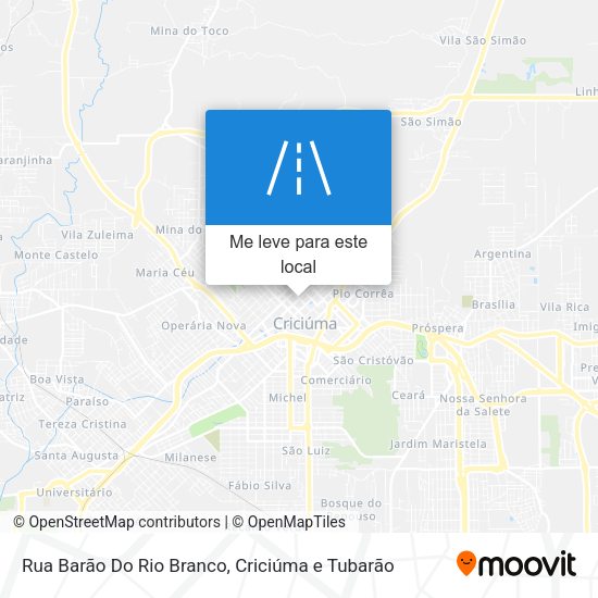 Rua Barão Do Rio Branco mapa
