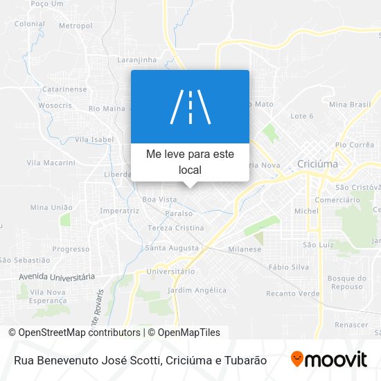 Rua Benevenuto José Scotti mapa