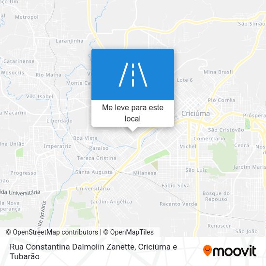 Rua Constantina Dalmolin Zanette mapa
