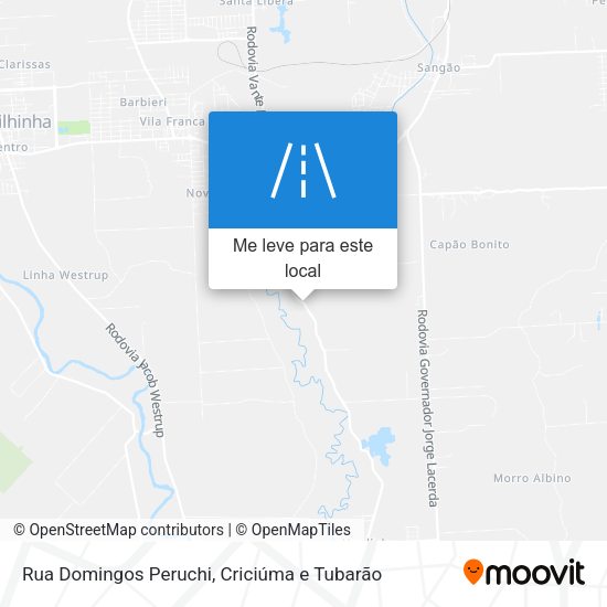 Rua Domingos Peruchi mapa