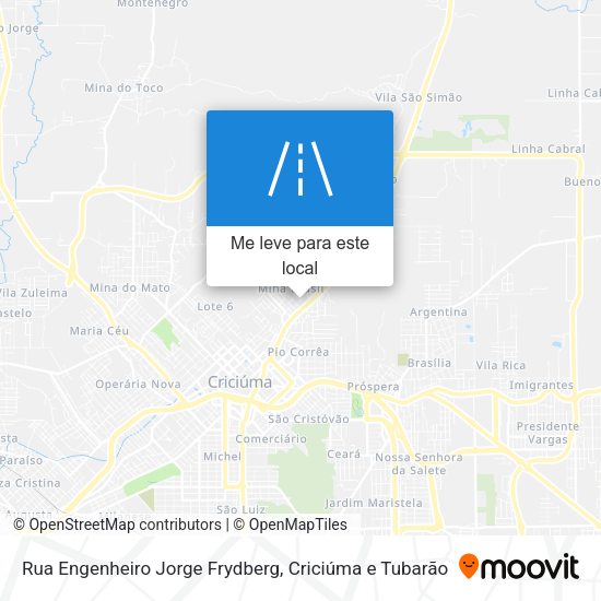 Rua Engenheiro Jorge Frydberg mapa