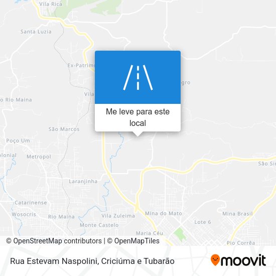 Rua Estevam Naspolini mapa