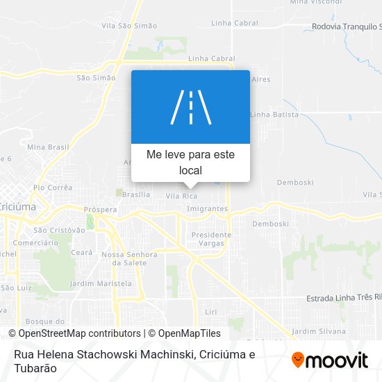 Rua Helena Stachowski Machinski mapa