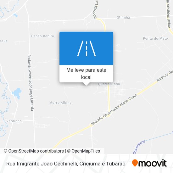 Rua Imigrante João Cechinelli mapa