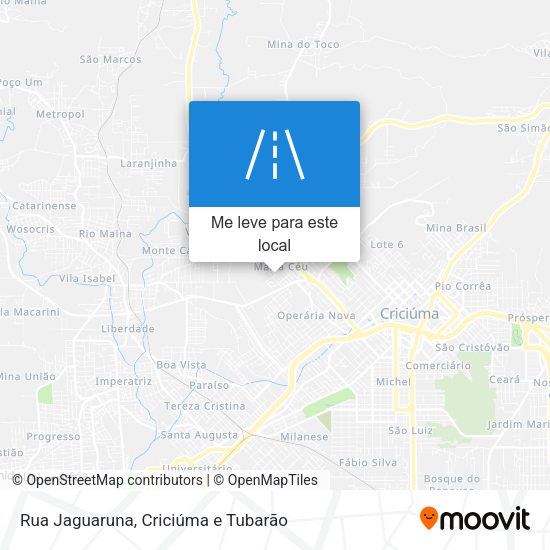 Rua Jaguaruna mapa